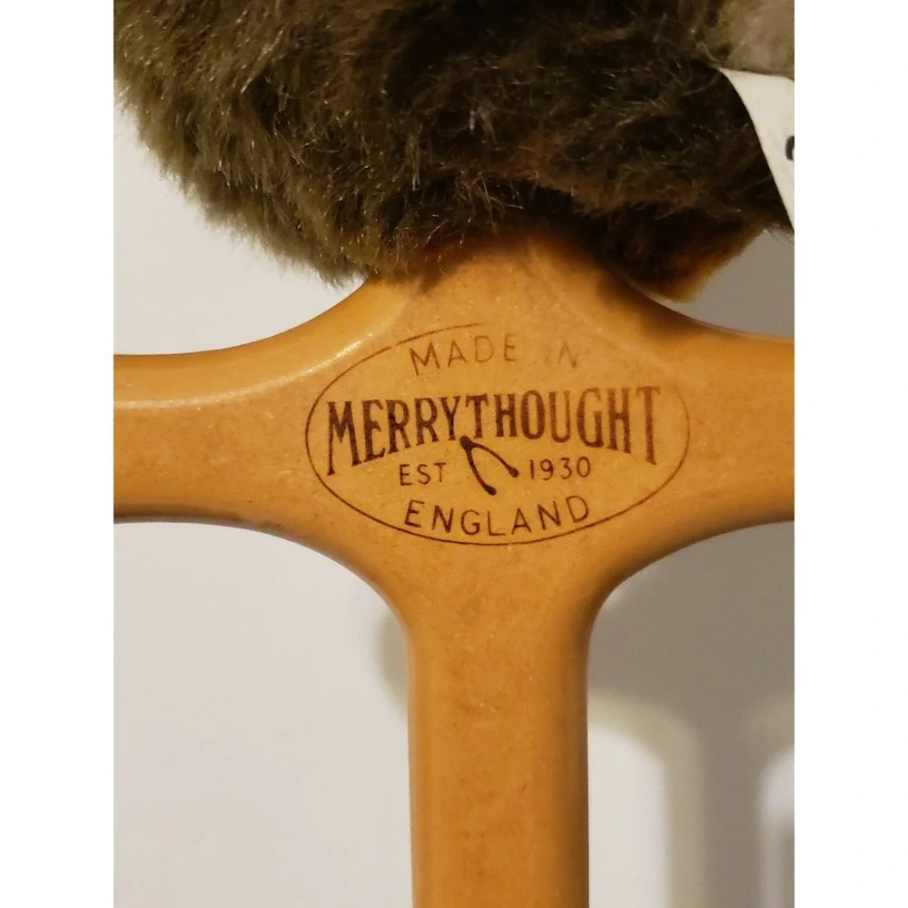 Merrythought Ironbridge Shrops Hobby Horse Toy Wooden Wheels Plush England